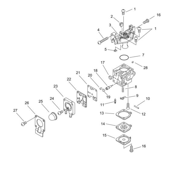 Carburettor for ECHO HC-331ES