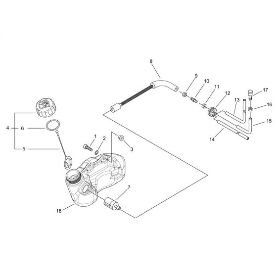 Fuel Tank for ECHO HC-341ES