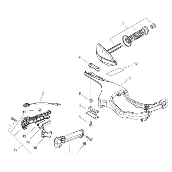 Handle for ECHO HC-341ES