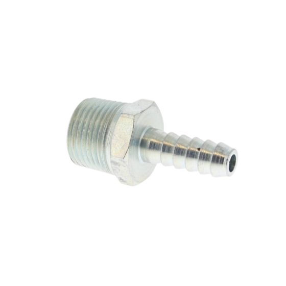 PCL Hose Tail 6.35mm (1/4) I/D Hose To Male Thread R 3/8" - HC6904