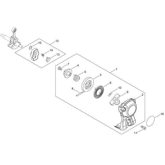 Recoil Starter for ECHO HCA-236ES-LW