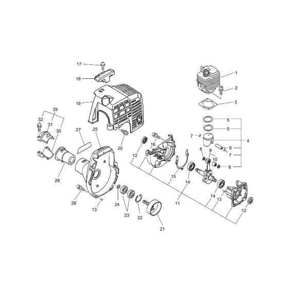 Parts for ECHO HCA-2500