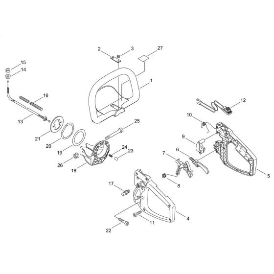 Handle for ECHO HCR-1501