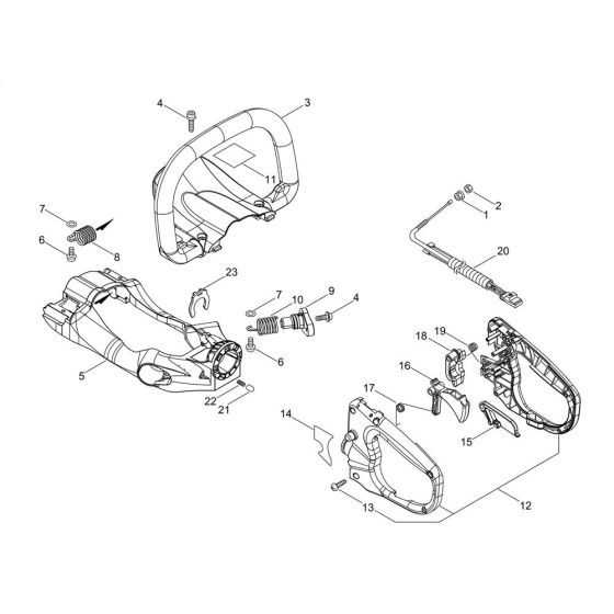 Handle for ECHO HCR-171ES