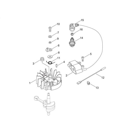 Magneto for ECHO HCR-185ES