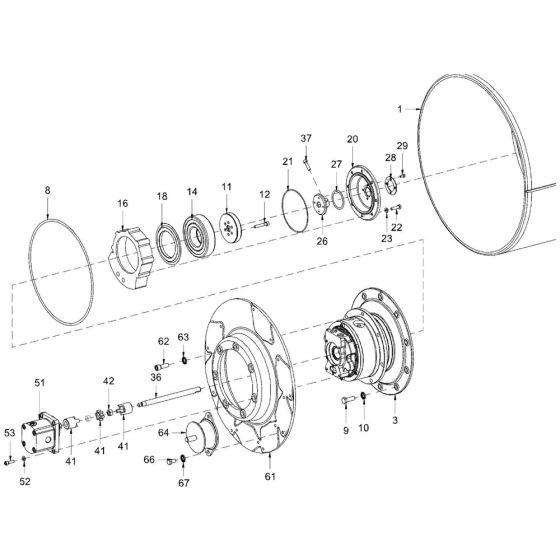 Roller Drum Assembly for Hamm