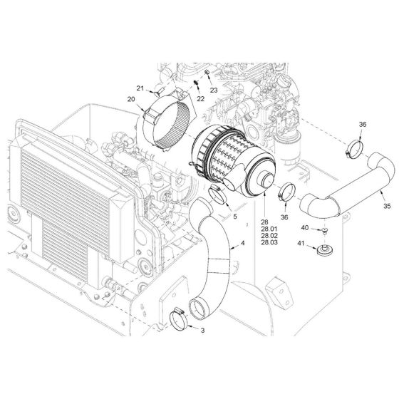 Air Filter for Hamm HD18 - 20
