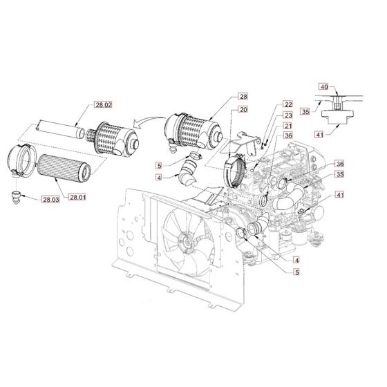 Air Filter for Hamm HD50