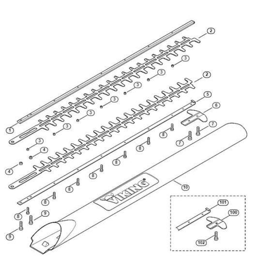 Cutter Bar Assembly for HE 715