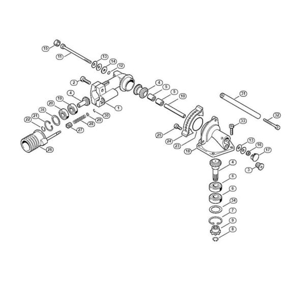 Gear Head HG 900 Assembly