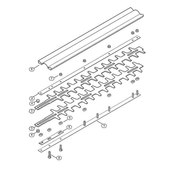 Cutter Bar Assembly for HEL 600