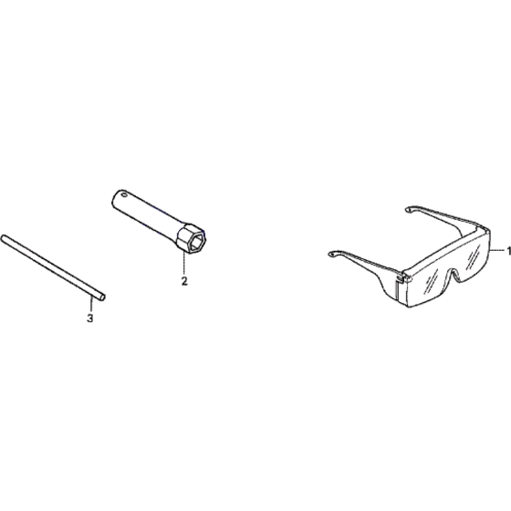 Tools Assembly for Honda HHB25E Blower