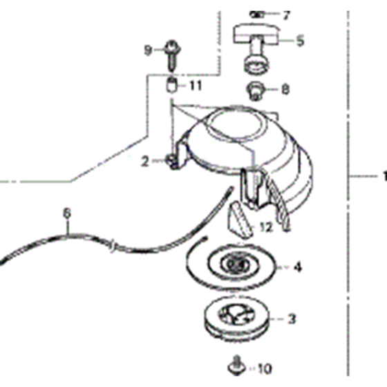 Recoil Starter Assembly for Honda HHH25S75E Hedgetrimmer