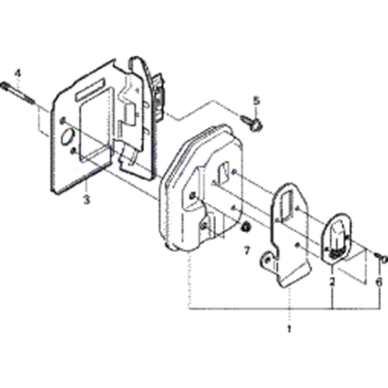 Muffler Assembly for Honda HHH25S75E