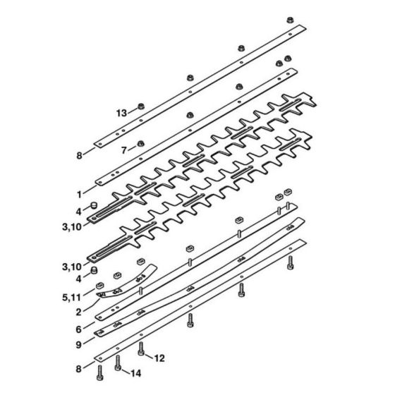 Blade Assembly for Stihl HL 30