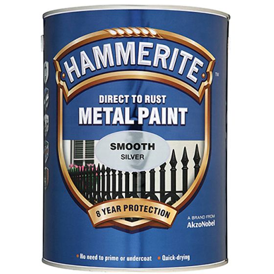 Direct to Rust Smooth Finish Metal Paint Black 2.5 Litre by Hammerite - 5084866