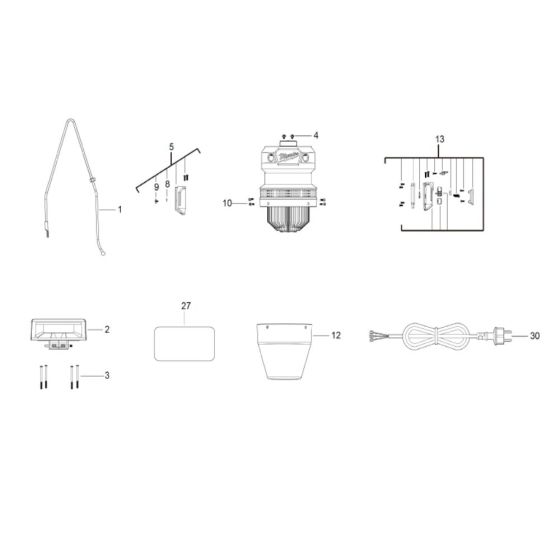 Milwaukee HOBL7000 Assembly