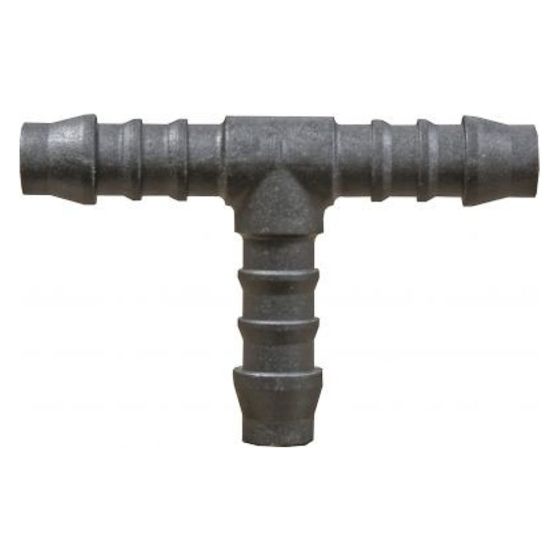 Black 5mm Plastic T-Piece Hose Joiner/Pipe Connector