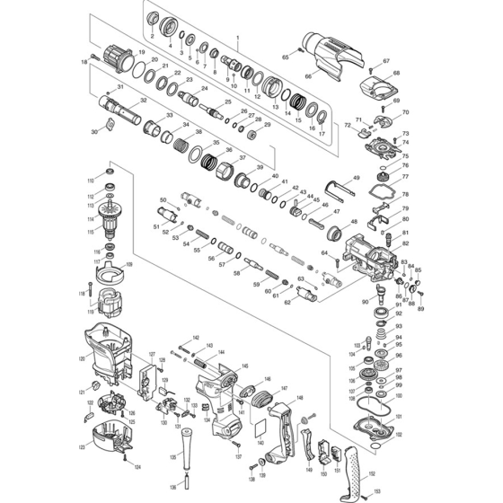 Makita HR3210FCT Assembly