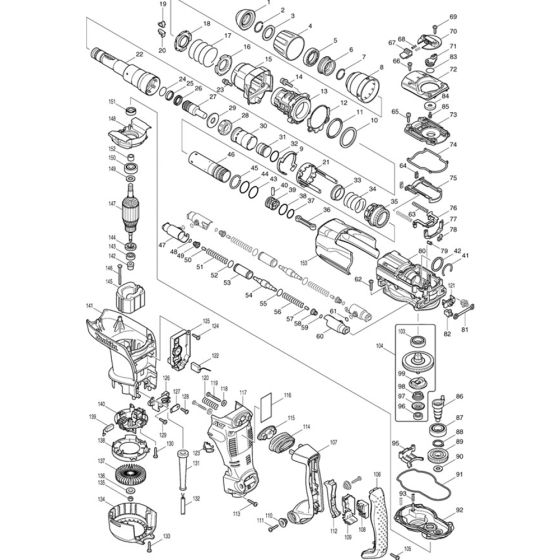 Main Assembly for Makita HR4011C