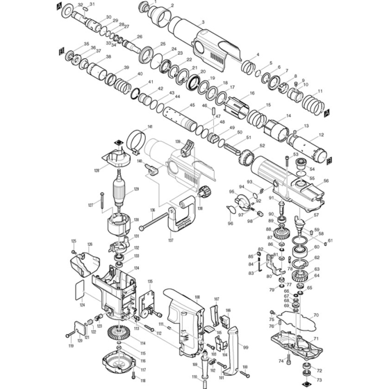Makita HR5001C Main Assembly