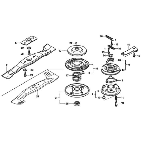 Rotary Blade for Honda HRH536K1