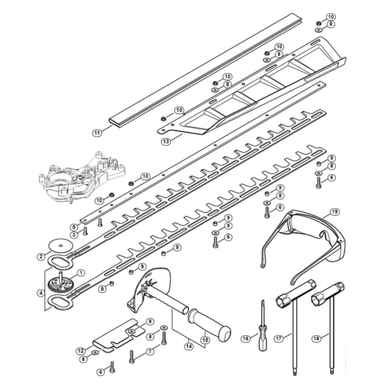Cutter Bar Tools for Stihl HS 52