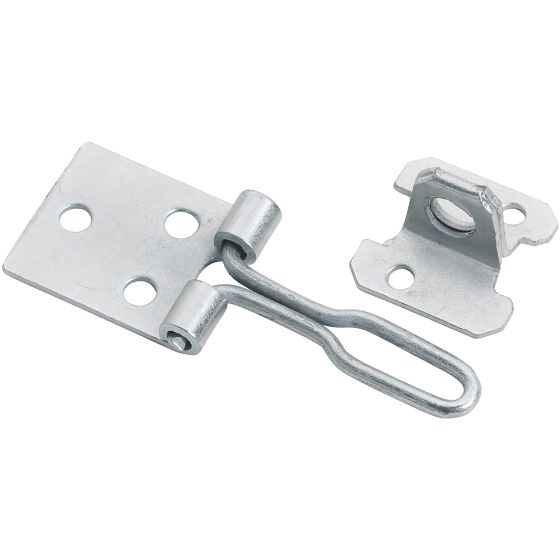 100mm 4" - Wire Hasps & Staples Light applications with low Security B/Zinc