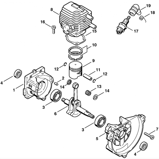 Stihl Hedge Trimmer Crankcase