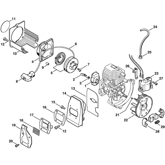 Stihl Hedge Trimmer Rewind Starter