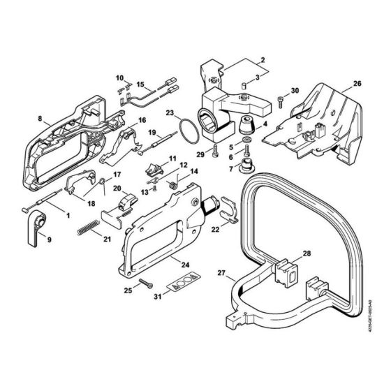 Control Handle for Stihl HS 80