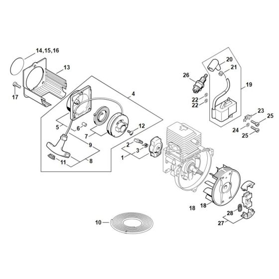 Rewind Starter & Ignition System