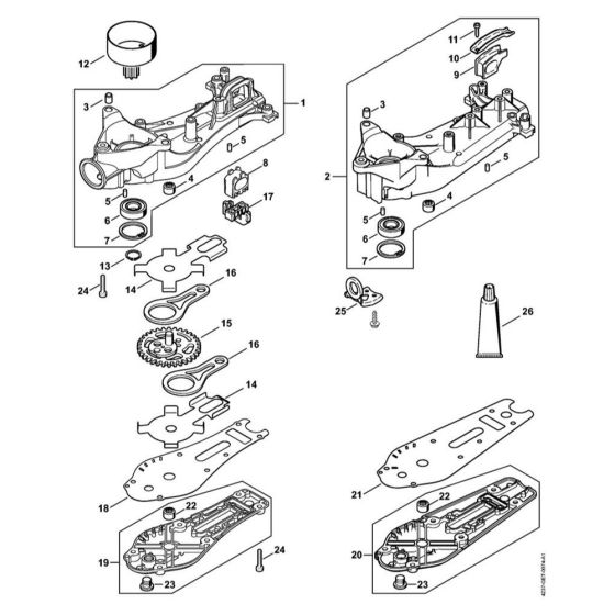 Gear Head for Stihl HS 87 R