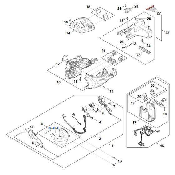 Handle Housing for Stihl HSA 150.0 T