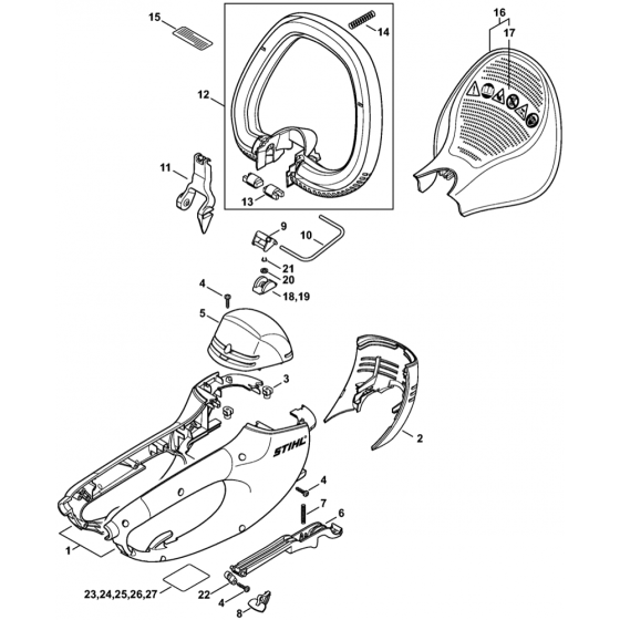 Stihl Motor Housing Assembly