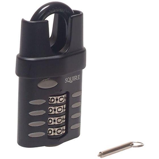 CP50CS Combination Padlock 4-Wheel Closed Shackle 50mm by Henry Squire - CP50CS