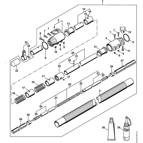 Drive Tube Assembly for Stihl HT131