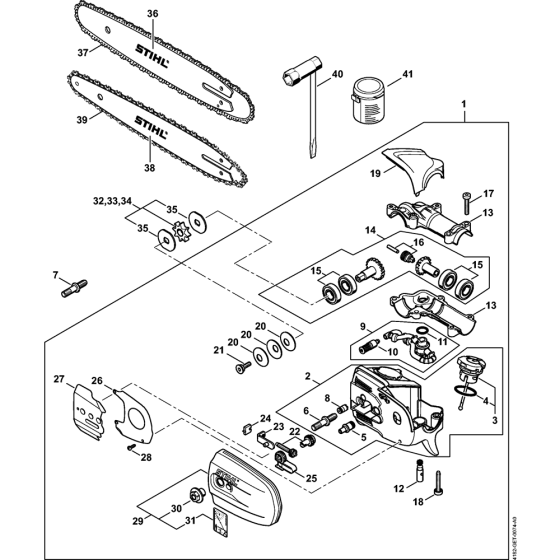 Gear Head Assembly for Stihl HT131