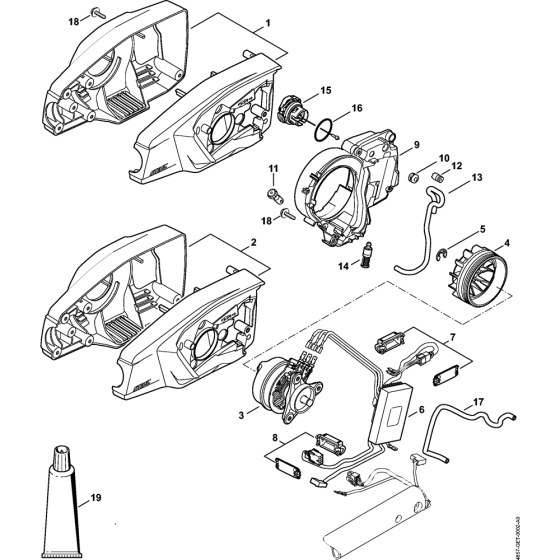 Motor Housing for Stihl HTA65
