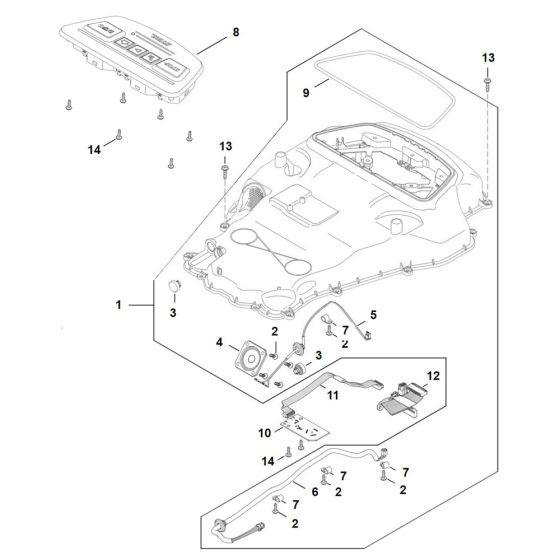 Housing Upper Part for Stihl iMOW