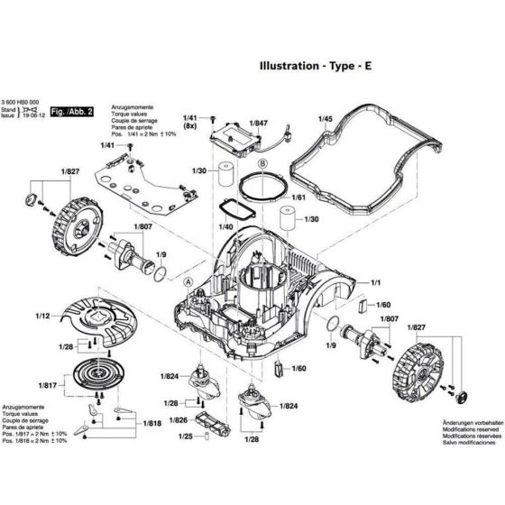 Bosch Indego 400 Mower Assembly