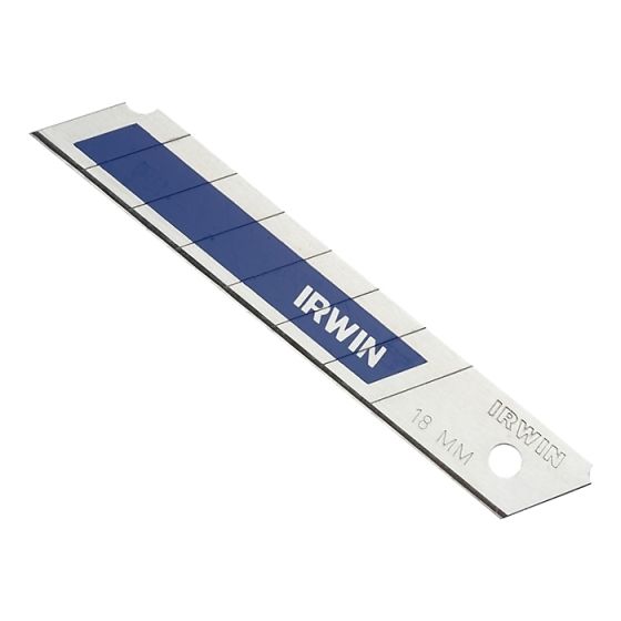 Snap-Off Blades 18mm Blue Pack of 8 by IRWIN - 10507103