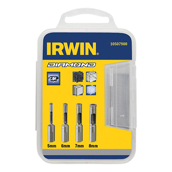 Diamond Drill Bit Set 4 Piece 5-8mm by IRWIN - 10507900