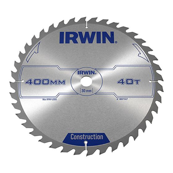 Circular Saw Blade 400 x 30mm x 40T ATB by IRWIN - 1897347