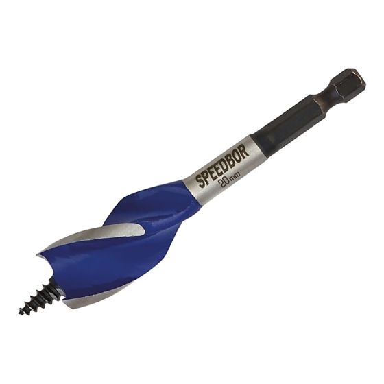 6X Blue Groove Stubby Wood Bit 20mm x 4in by IRWIN - 1921993