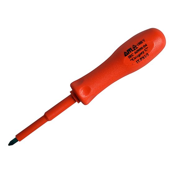 Insulated Screwdriver Pozi No.1 x 75mm (3in) by ITL - UKC-01980