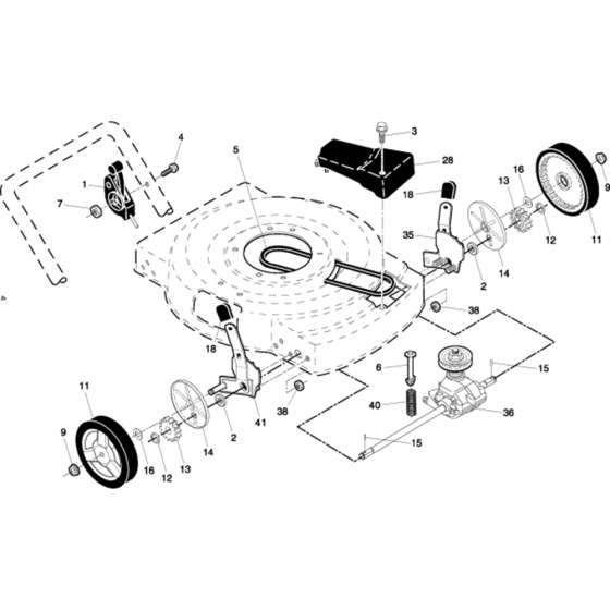 Drive Assembly for Husqvarna J55S Consumer Lawn Mower L&S Engineers