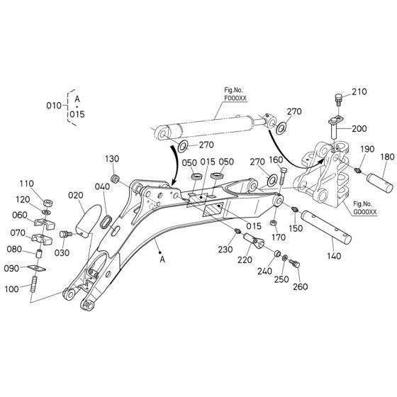 Boom Assembly for Kubota K008-5