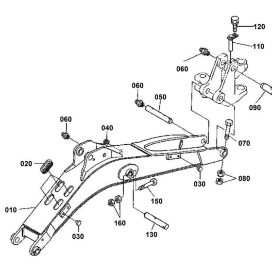 Boom Assembly for Kubota K008