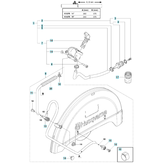 Water Hose Assembly for K1270 I